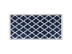 Venkovní koberec námořnicky modrý a bílý 100 x 200 cm