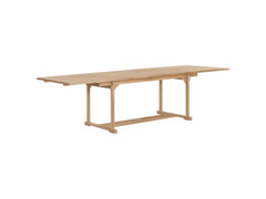 9dílný zahradní jídelní set 180–280 x 100 x 75 cm masivní teak