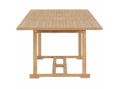 9dílný zahradní jídelní set 180–280 x 100 x 75 cm masivní teak