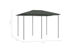 Altán 3 x 4 x 2,6 m antracitový 160 g/m²