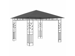 Altán s moskytiérou 3 x 3 x 2,73 m antracitový 180 g/m²