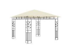 Altán s moskytiérou 3 x 3 x 2,73 m krémový 180 g/m²