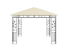 Altán s moskytiérou 3 x 3 x 2,73 m krémový 180 g/m²