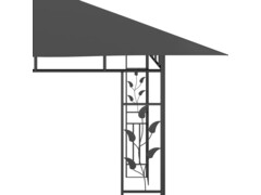 Altán s moskytiérou 4 x 3 x 2,73 m antracitový 180 g/m²