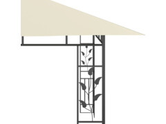 Altán s moskytiérou 4 x 3 x 2,73 m krémový 180 g/m²