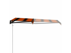 Automatická zatahovací markýza 350 x 250 cm oranžovo-hnědá