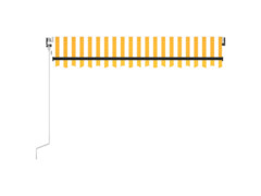 Automatická zatahovací markýza 350 x 250 cm žlutobílá