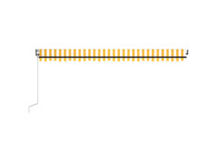Automatická zatahovací markýza 500 x 350 cm žlutobílá