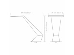 Bazénová fontána, nerezová ocel, 64x30x52 cm, stříbrná