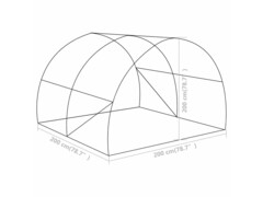 Fóliovník 4 m² 2 x 2 x 2 m