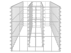 Gabionový vyvýšený záhon pozinkovaná ocel 90 x 30 x 30 cm