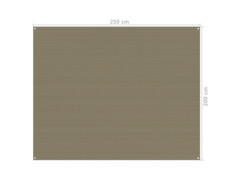 Koberec do stanu 250 x 200 cm taupe