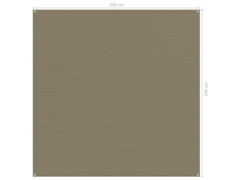 Koberec do stanu 250 x 250 cm taupe