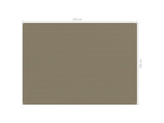 Koberec do stanu 250 x 350 cm taupe