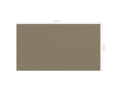 Koberec do stanu 250 x 450 cm taupe