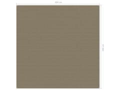 Koberec do stanu 400 x 400 cm taupe