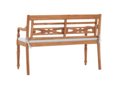 Lavice Batavia s poduškou 120 cm teak