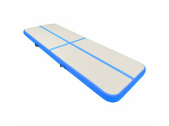 Nafukovací žíněnka s pumpou 500 x 100 x 20 cm PVC modrá