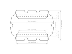 Náhradní stříška na zahradní houpačku bílá 150/130x70/105 cm