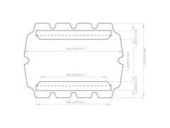 Náhradní stříška na zahradní houpačku bílá 188/168x110/145 cm