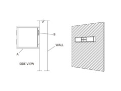 Nástěnná TV skříňka 135 x 30 x 30 cm masivní teakové dřevo