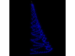 Nástěnný stromek s kovovým hákem 720 LED diod modrý 5 m