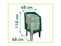 Nature Obal na stohovatelné židle 110 x 68 x 68 cm PE tmavě šedý 6030606