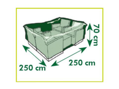Nature Plachta na zahradní nábytek pro nízký stůl a židle 250x250x70cm