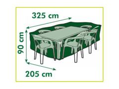 Nature Plachta na zahradní nábytek pro obdélníkové stoly 325x205x90 cm
