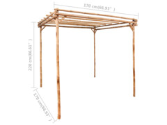 Pergola bambus 170 x 170 x 220 cm