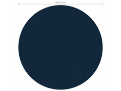 Plovoucí PE solární plachta na bazén 549 cm černo-modrá