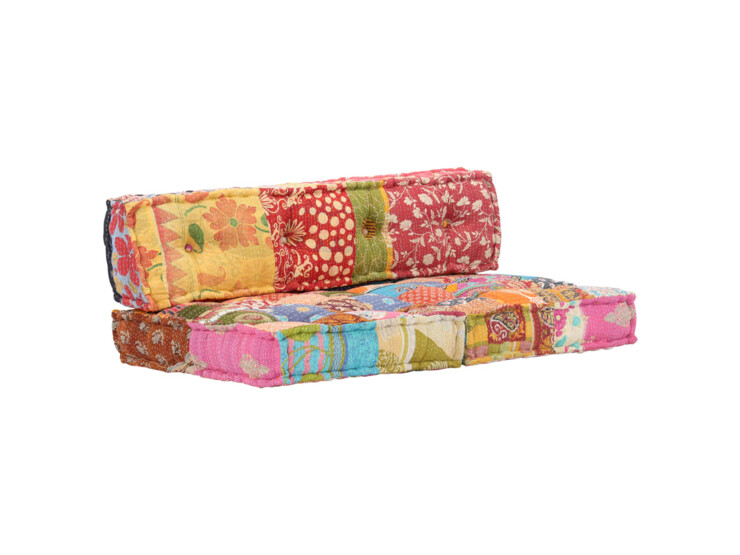 Pouf patchwork textil