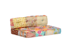 Pouf patchwork textil