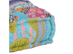 Pouf patchwork textil