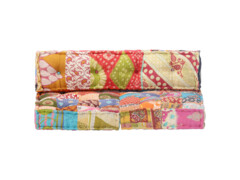 Pouf patchwork textil