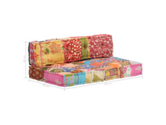 Pouf patchwork textil