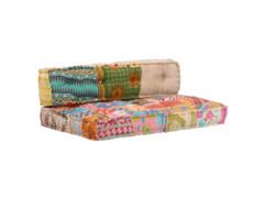 Pouf patchwork textil