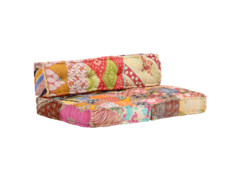 Pouf patchwork textil