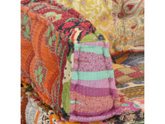 Pouf patchwork textil