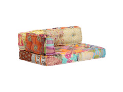 Pouf patchwork textil