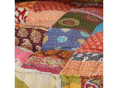 Pouf patchwork textil