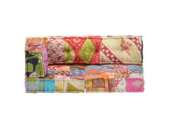 Pouf patchwork textil