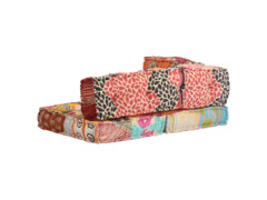 Pouf patchwork textil