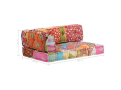 Pouf patchwork textil