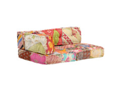 Pouf patchwork textil