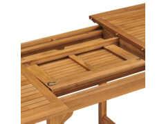 Rozkládací zahradní stůl (110–160) x 80 x 75 cm masivní teak