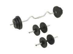 Sada činek barbell a dumbbell 30 kg