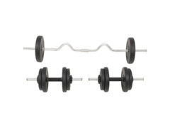 Sada činek barbell a dumbbell 30 kg