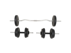 Sada činek barbell a dumbbell, 30 kg