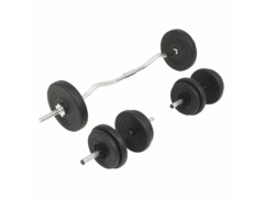 Sada činek barbell a dumbbell, 30 kg